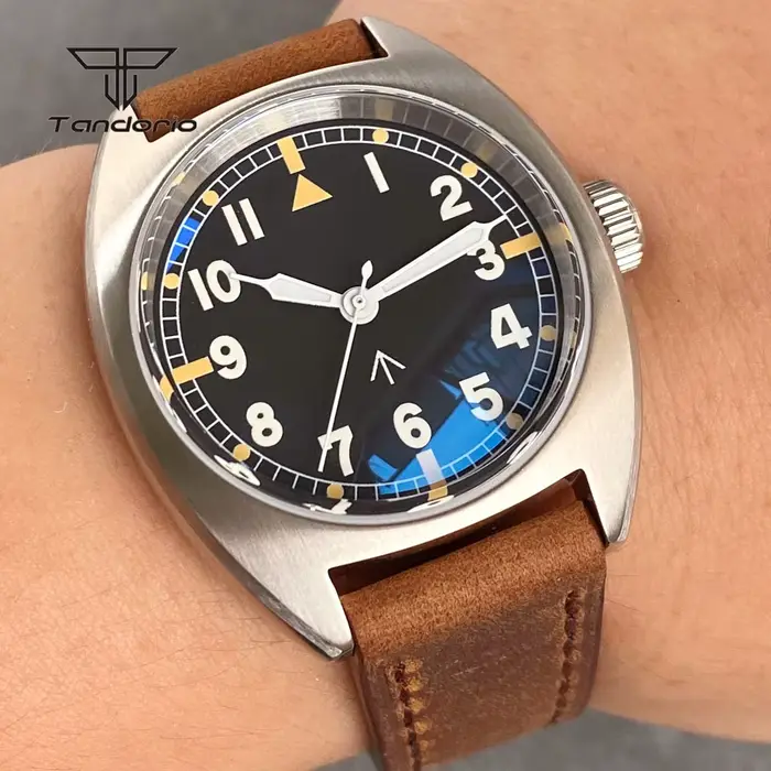 Montre Tandorio 36mm Plongeur Militaire Automatique Lumineuse Élégante pour Hommes Occasions Spéciales Aventuriers