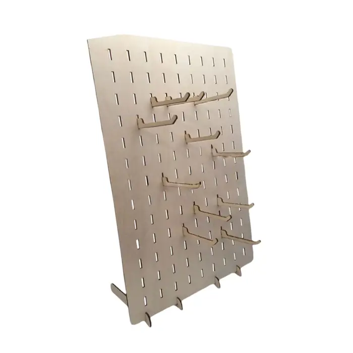 Présentoir de bijoux en bois multifonctionnel pour rangement et exposition de bagues, boucles doreilles, colliers, bracelets et accessoires de cheveux bureau salon boutique