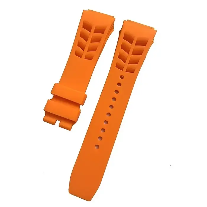 Bracelets de montre en caoutchouc naturel de haute qualité pour Richard Mille, Bracelet de montre Or