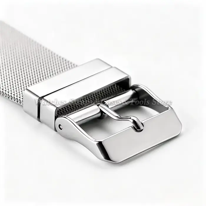 Bracelet de montre en maille milanaise en acier inoxydable 0.4 mm