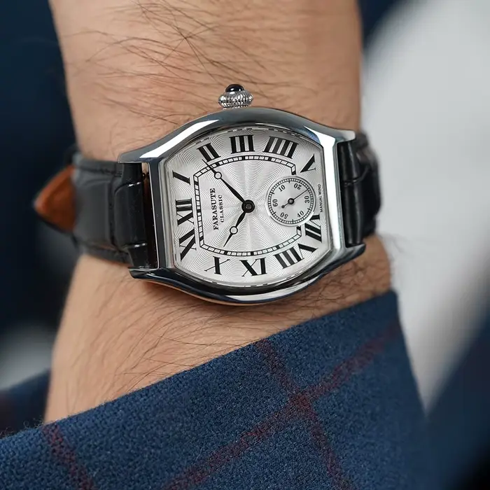 Montres mécaniques manuelles personnalisées FARASUTE 36 mm rétro Hangzhou