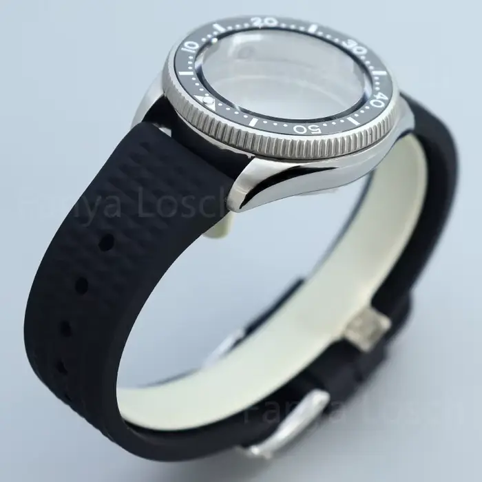 Boîtier de montre couronne à vis argentée 3.8 heures