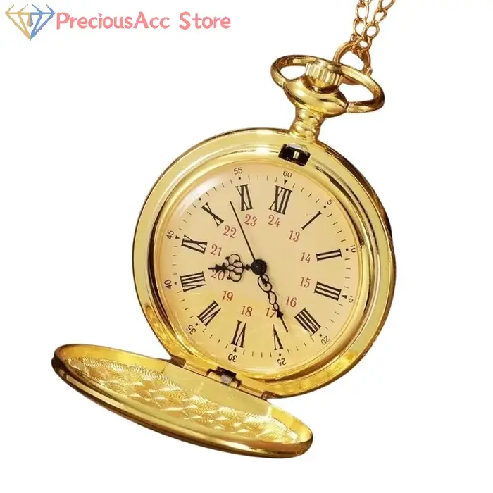 Montre de poche vintage pour homme en or