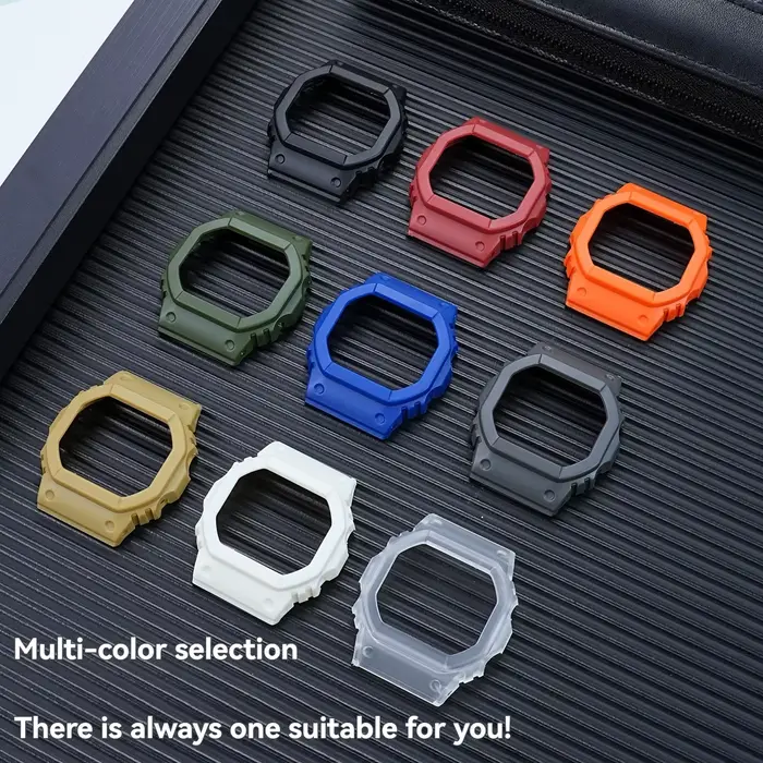 Kit de remplacement de bracelet de montre et de boîtier de protection en résine pour Casio G-Shock DW5600 DW5000 GW5600 GLX5600 GW-M5610