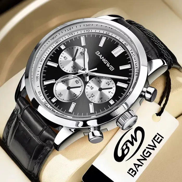Montre LIGE élégante pour femmes, quartz, chronographe, étanche, lumineuse, idéale pour affaires et sport, avec affichage double numérique et roman
