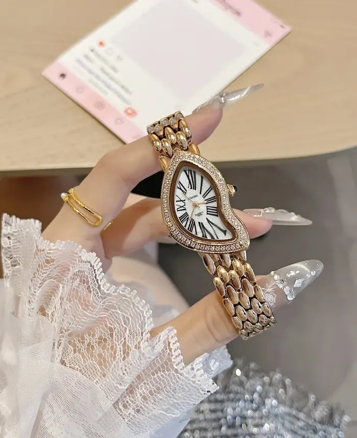 Montre pour femme avec bracelet en acier inoxydable