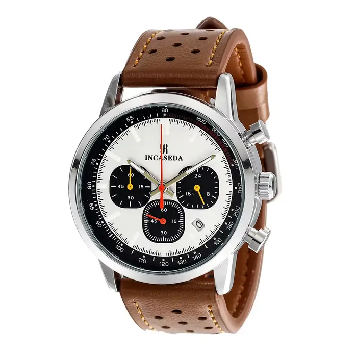 INCASEDA chronographe 42mm mouvement à quartz multifonctionnel série de luxe pour hommes montre à qu