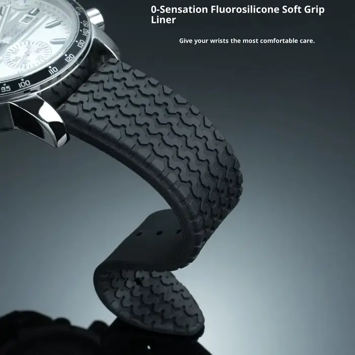 Bracelet de montre en caoutchouc pour hommes résistant à l'eau confortable et élégant pour différentes occasions
