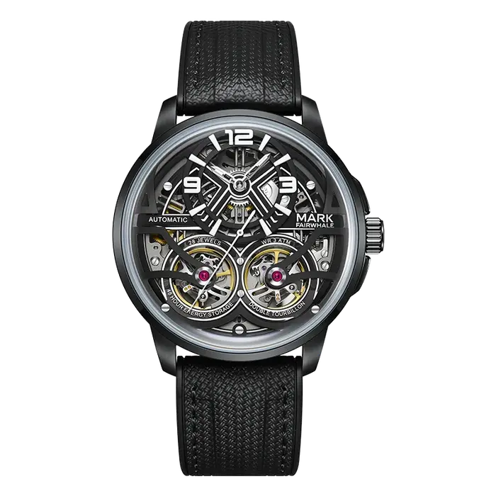 Montre-bracelet mécanique automatique pour homme Mark Fairwhale Fashion Tourbillon
