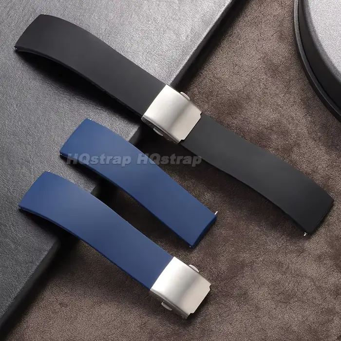 Bracelet de montre en silicone confortable et résistant à l'eau pour femmes et hommes styles sportifs et classiques occasions spéciales et quotidiennes