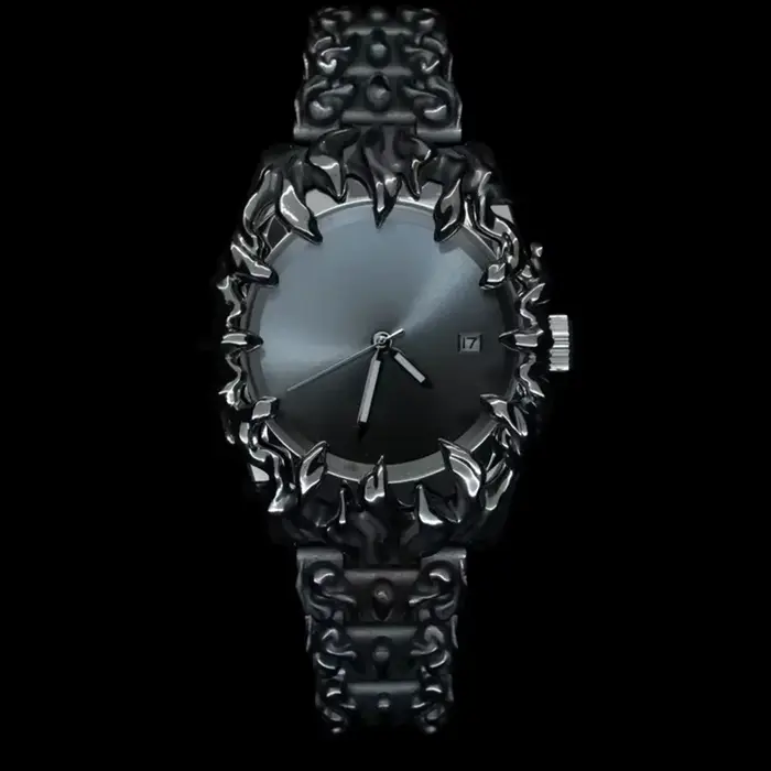 Montres Y2K classiques rétro style griffe en albâtre pour hommes