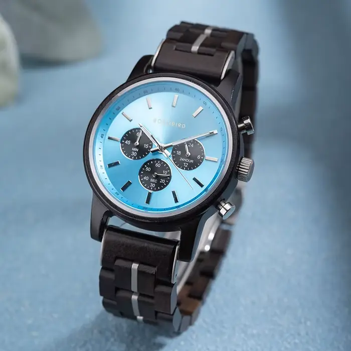 BOBO BIRD-Montre-bracelet en bois pour hommes