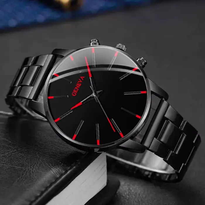 Montre à quartz élégante pour hommes