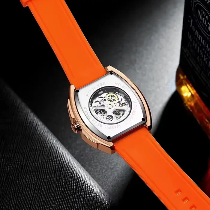 Montre mécanique de luxe Daniel Gorman en acier inoxydable avec mouvement automatique pour homme et femme occasions spéciales et activités physiques
