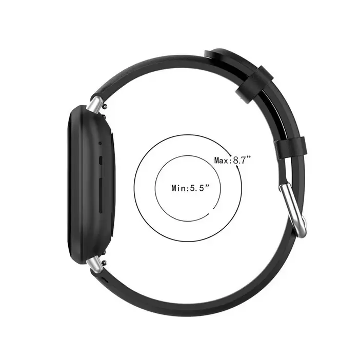Bracelet de montre en cuir véritable pour Fitbit Versa 2 3 4