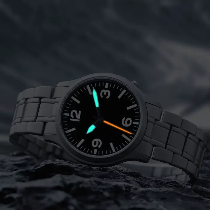 BERNY Montre pour homme entièrement en titane