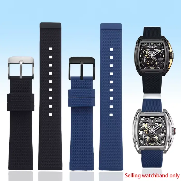 Bracelet en Silicone kaidini pour montres mécaniques élégant et confortable pour homme et femme occasions quotidiennes et spéciales