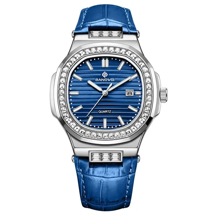 Montres Bangwei Luxe pour Hommes et Femmes Montres Bracelets à Quartz Lumineuses Étanches Occasions Spéciales