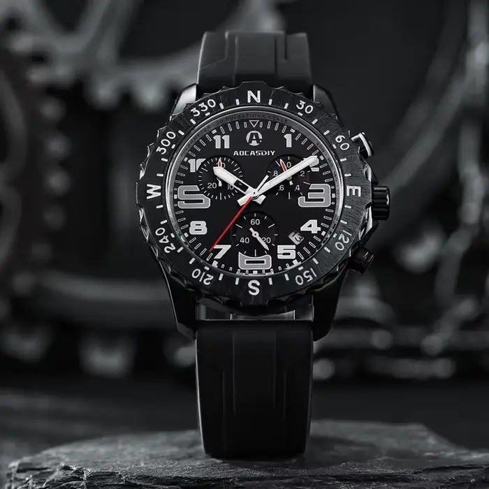 Montre à quartz sportive multifonctionnelle pour homme occasions extérieures et étudiantes