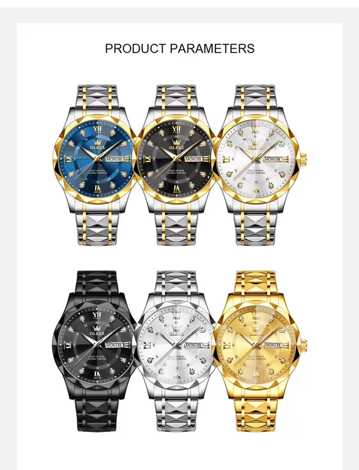 Montre à quartz OLEVS 5609 pour homme