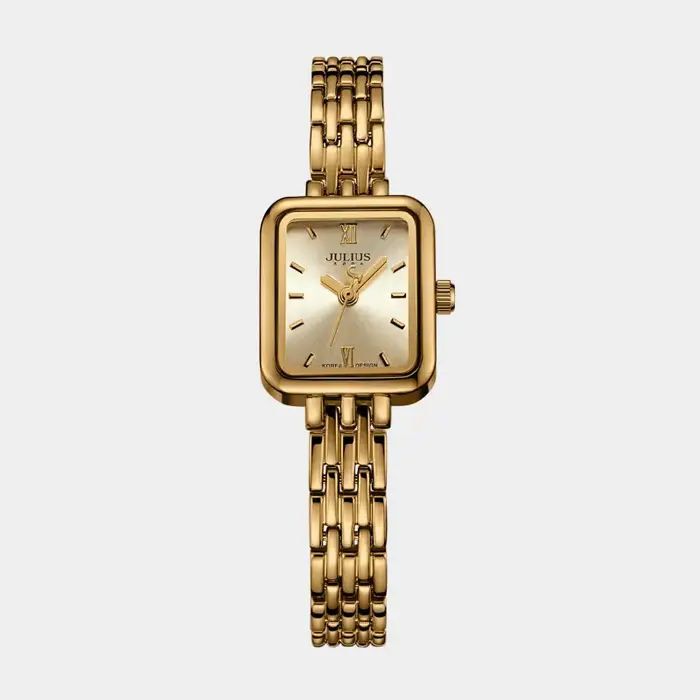 Montre Julius en acier inoxydable bracelet résistant à l'eau pour femmes élégantes et casual style mode quartz occassions spéciales