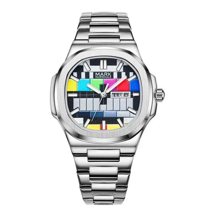 2025 montres d'affaires hommes marque Mark Fairwhale mode Original rétro Design Quartz montre-bracelet homme avec calendrier semaine vente chaude