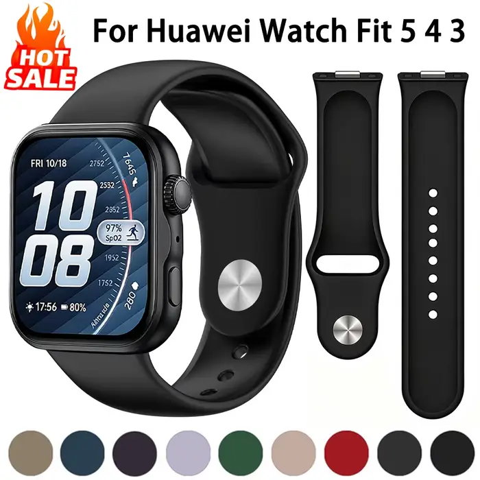 Bracelet en Silicone pour montre Huawei Fit 5 4 3