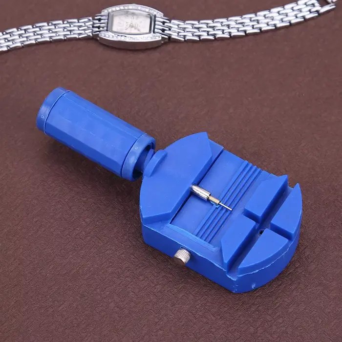 Outil de retrait de maillons de montre en plastique avec broches de remplacement