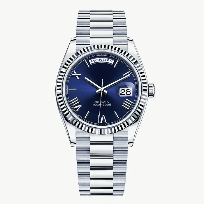 Montres mécaniques automatiques de luxe unisexes 36 mm 40 mm avec fonction jour et date