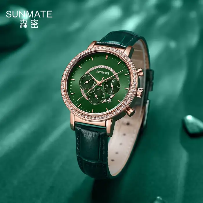 SUNMATE montre pour femme de luxe et élégante de haut niveau
