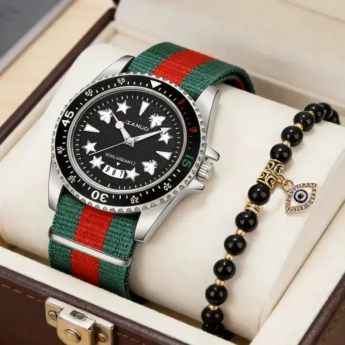 Montre à quartz avec calendrier