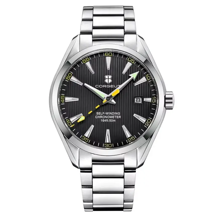 Corgeut 41mm luxe NH35 Movt homme Sport horloge automatique Relogio Masculino mécanique montre-brace