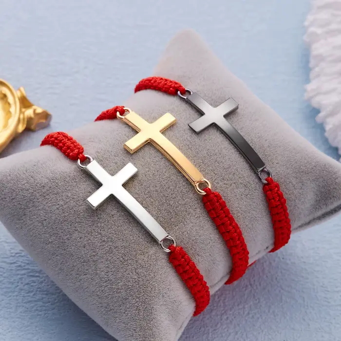 Bracelet tressé en acier inoxydable pour hommes et femmes