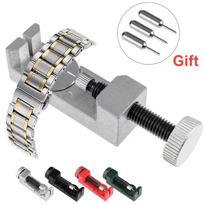 Kit d'outils de réparation pour montres HQstrap ajusteur de broches extracteur de maillons bracelet barrettes à ressort horlogers professionnel outil réparation montre