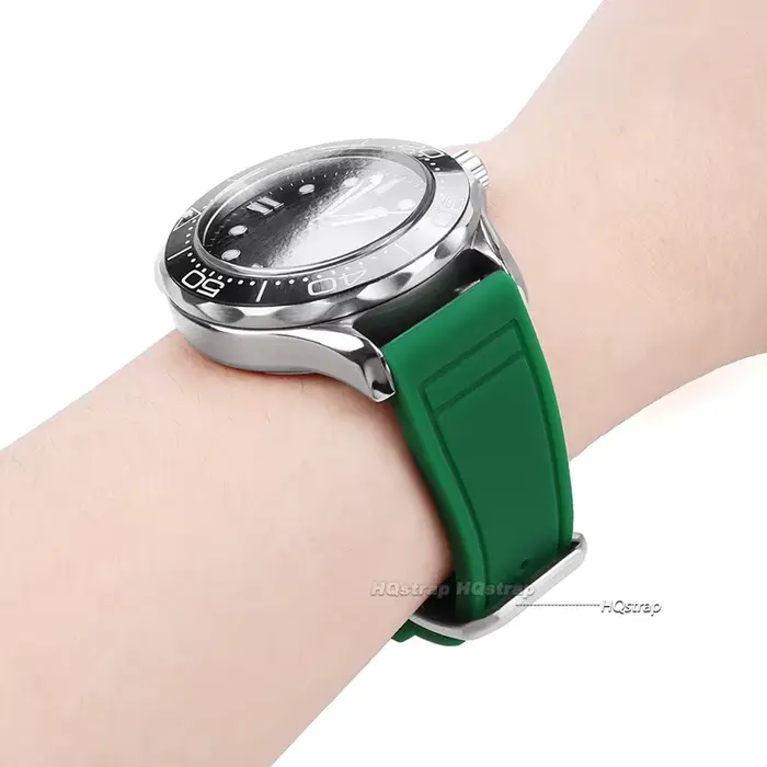 Bracelet de montre en caoutchouc étanche à dégagement rapide