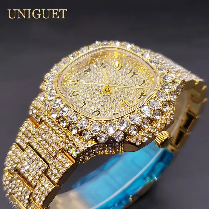 Montres scintillantes pour hommes
