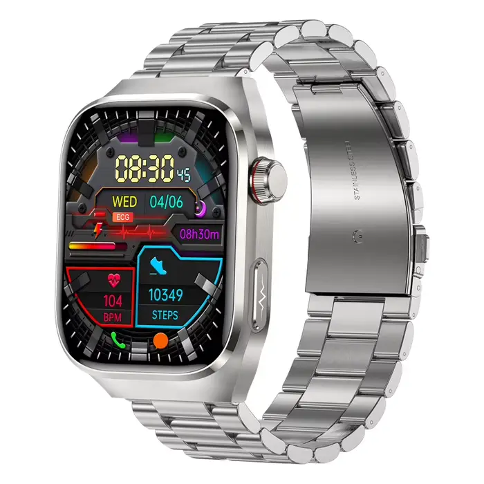 Montre connectée ESTG TK16 Pro pour homme avec suivi de la fréquence cardiaque et moniteur de sommeil occasions sportives et quotidiennes