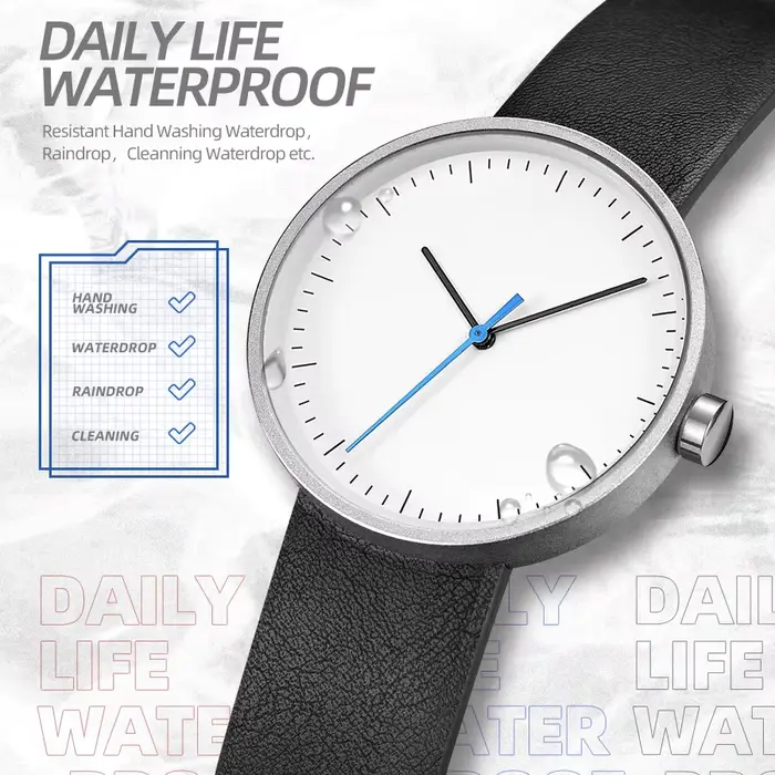 Montres à quartz étanches pour hommes