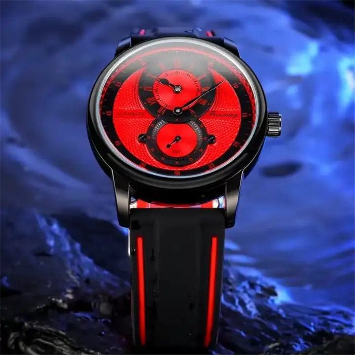Montres FORSINING 366 de luxe à mouvement mécanique automatique squelette pour hommes