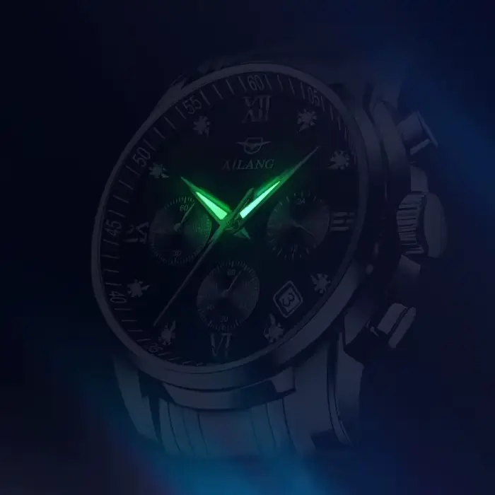 Black Friday vente chaude remise joli chronographe Couple montres AILANG correspondant ensemble étanche lumineux multi-fonctionnel