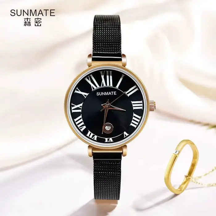 SUNMATE Montre pour femme étanche luxueuse et élégante