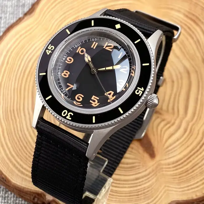 Tandorio 20ATM 50-Fathoms Miyota 8215 rétro automatique mécanique plongeur montre pour hommes 40mm v
