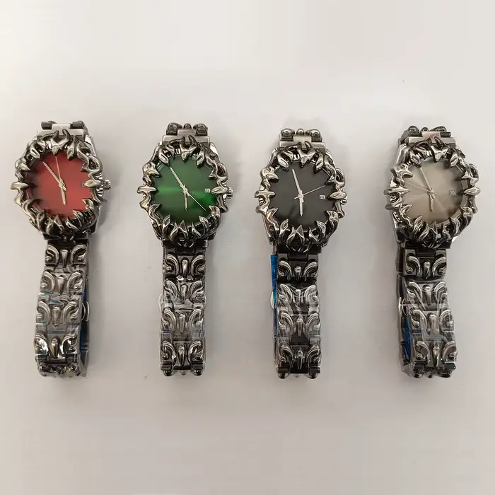 Montre pour hommes classique griffe albâtre montres Y2K calendrier