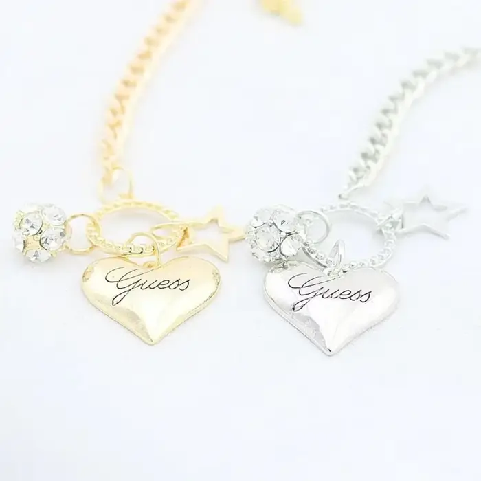 Bracelets à breloques coeur d'amour pour femme