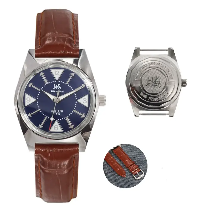 Montre de collection vintage de Shanghai, Chine, cadeau pour messieurs, vente en gros, livraison dir