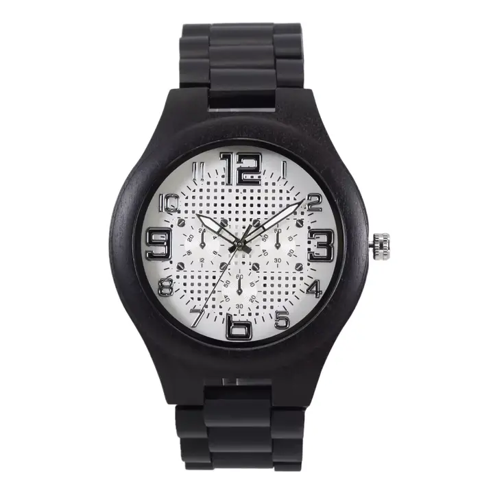 Montres en bois pour hommes, mouvement à quartz japonais, montre exotique élégante avec fermoir régl
