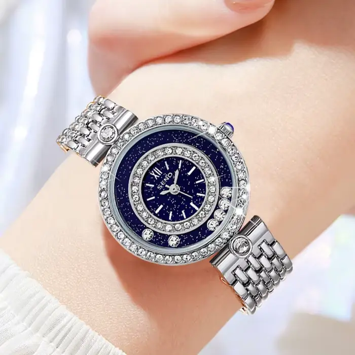 Femmes Bracelet montres argent Top marque de luxe dames