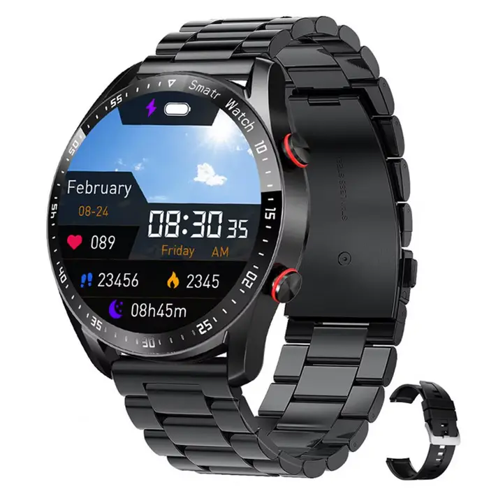 Montre intelligente surveillance de la santé multifonctionnelle IP67 étanche Bluetooth appel