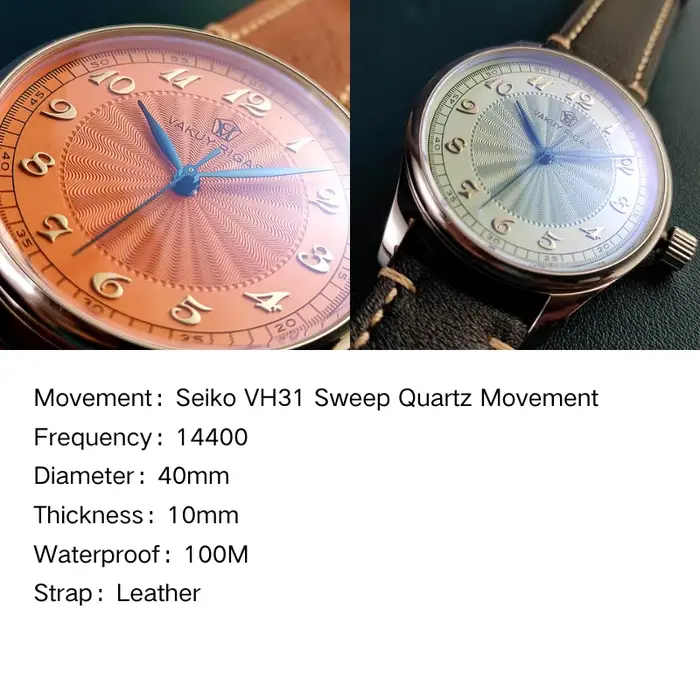 Montre à quartz avec mouvement