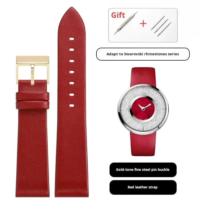 Bracelet de montre en cuir de vache souple pour femme, élégant et polyvalent pour toutes les occasions spéciales et quotidiennes